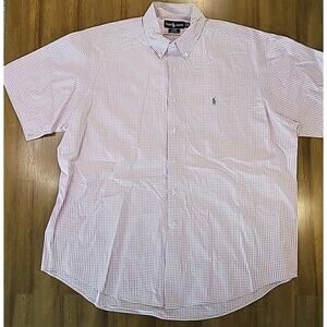 Ralph Lauren Blake Gingham Button Down Shirt XL EUC
